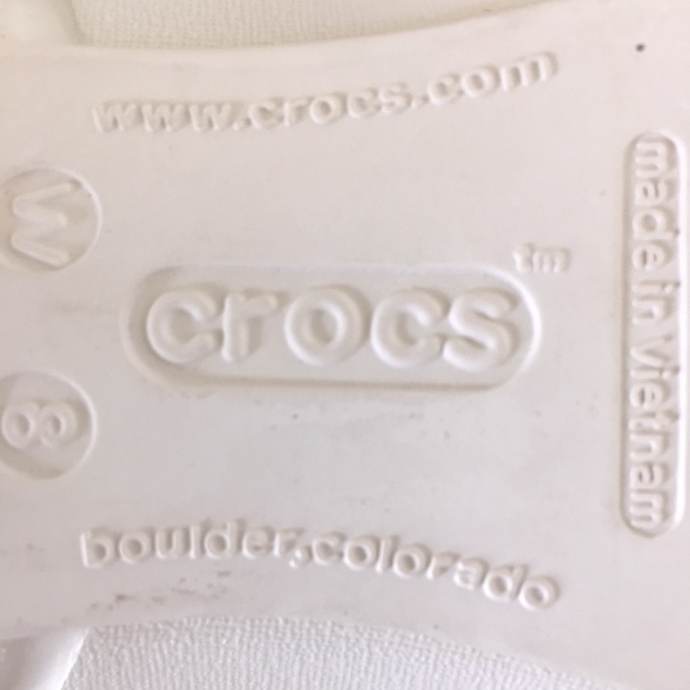 CROCS CAP TOE POLKA DOT BOW BALLET FLAT CREAM and BLACK - Picture 8 of 11